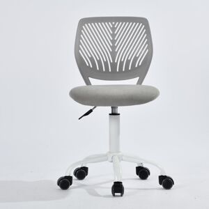 17 Stories Ergonomic Task Chair, Adjustable Height, 1-pack, Modern Design For Home Office White/Grey/Grey 44cm W X 40cm D
