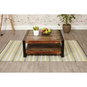 Union Rustic Artem Sled Coffee Table with Storage Brown;Green 35.5cm H X 80cm W X 80cm D
