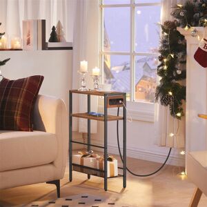 Borough Wharf Annahi End Table Brown 65cm H X 42cm W X 18cm D