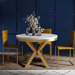 Fairmont Park Kalamazoo Round Table Marble Bianco 76cm H x 120cm L x 120cm W
