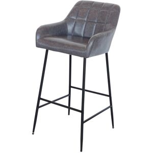 Borough Wharf Moralez 78cm Bar Stool Grey 104.5cm H X 51cm W X 53cm D