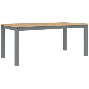 Marlow Home Co. Dining Table Panama Solid Wood Pine Grey 90cm W x 180cm L