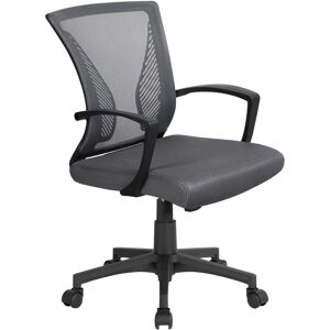 Yaheetech Mid-back Mesh Office Chair Dark Grey/Black 60cm W X 60cm D