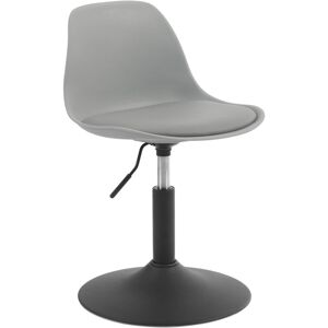 George Oliver Adjustable Stool Work Stool Office Stool Dining Room Chair Makeup Stool Home Office Commercial Shop Multi-Purpose Pu Grey 1