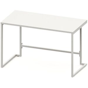 17 Stories 120cm Rectangle Writing Desk White/White 75cm H x 180cm W x 60cm D