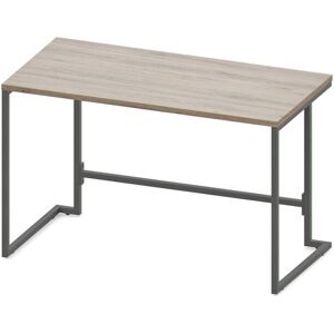 17 Stories 120cm Rectangle Writing Desk Anthracite/Wild Oak 75cm H x 140cm W x 60cm D