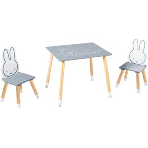 roba Miffy 3 Piece Children's Dining Set Grey 51.5cm H X 60cm L X 50cm D