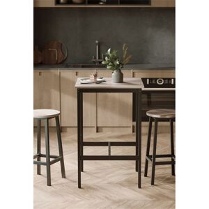 Borough Wharf Bar Table, Tall Kitchen Table For Breakfast, Dining Room Table Dark Brown Wood