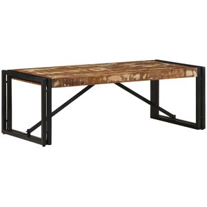 Borough Wharf Coffee Table Solid Wood Acacia Multicolour 35cm H x 50cm W x 100cm D