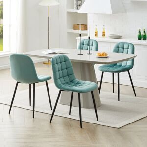 Fairmont Park 4Er Set Dining Chair, Velvet Upholstered Chair,Green Green 88cm H X 45cm W X 54cm D