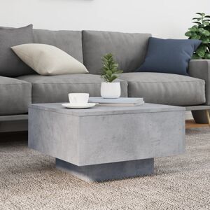 vidaXL Jlea Pedestal Coffee Table Concrete Grey 31cm H x 55cm L x 55cm W