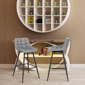 WOLTU Bar Stool Set Grey 88cm H X 43cm W X 35.5cm D