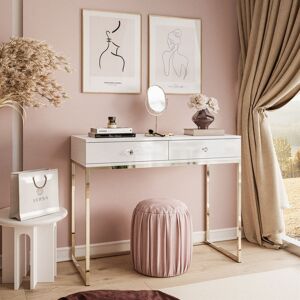 Fairmont Park Faymon 100cm Console Table White;High-gloss white 81cm H X 100cm W X 42cm D