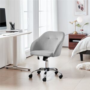 Yaheetech Ergonomic Desk Chair for Home and Office use Light Grey 86.5cm H X 60cm W X 60cm D
