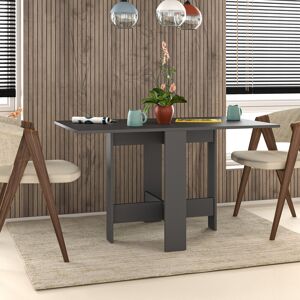 Alpen Home Artemio Rectangular Extendable Dining Table 130cm L x 76cm W - Drop Leaf Design for Small or Large Spaces Anthracite
