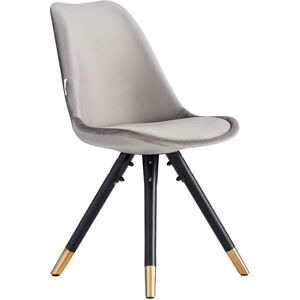 Canora Grey Domek Modern Velvet Dining Chair - Upholstered Upper body with Coated Metal Legs - Side Chair for Dining Room Kitchen Living Room - Single Dark Grey 81cm H X 49cm W X 45cm D