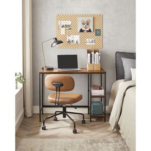 Borough Wharf Alaudin 100Cm W Rectangle Computer Desk Rustic Brown/Black 76.00cm H X 100cm W X 50cm D Borough Wharf Alaudin 100Cm W Rectangle Computer Desk Rustic Brown/Black 76.00cm H X 100cm W X 50cm D