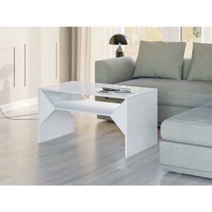 Metro Truffle Coffee Table White Gloss 50cm H x 90cm W x 60cm D Metro Truffle Coffee Table White Gloss 50cm H x 90cm W x 60cm D