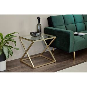 Fairmont Park Hematite By Side Clear Glass/Gold 50cm H X 50cm W X 50cm D Fairmont Park Hematite By Side Clear Glass/Gold 50cm H X 50cm W X 50cm D