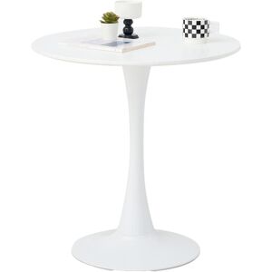 George Oliver Modern Dining Table - Round Table - For Kitchen/Living Room - 74 Cm (H) White George Oliver Modern Dining Table - Round Table - For Kitchen/Living Room - 74 Cm (H) White