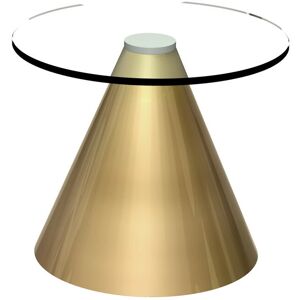 Ebern Designs Bedminster Side Table Brass 33.3cm H X 40cm W X 40cm D Ebern Designs Bedminster Side Table Brass 33.3cm H X 40cm W X 40cm D