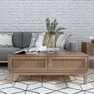 Three Posts Acosta Coffee Table with Storage Oak 43.2cm H X 110.2cm W X 50cm D Three Posts Acosta Coffee Table with Storage Oak 43.2cm H X 110.2cm W X 50cm D
