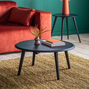 HJ Home Actium 75cm Black Round Coffee Table HJ Home Actium 75cm Black Round Coffee Table