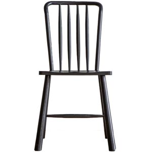 August Grove Gulfport Solid Wood Dining Chair Black 92cm H X 45cm W X 45.5cm D August Grove Gulfport Solid Wood Dining Chair Black 92cm H X 45cm W X 45.5cm D