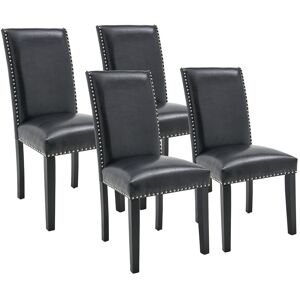 Rosalind Wheeler Dianca Upholstered Upholstered Back Parsons Chair Black 99cm H X 48.2cm W X 63.5cm D Rosalind Wheeler Dianca Upholstered Upholstered Back Parsons Chair Black 99cm H X 48.2cm W X 63.5cm D