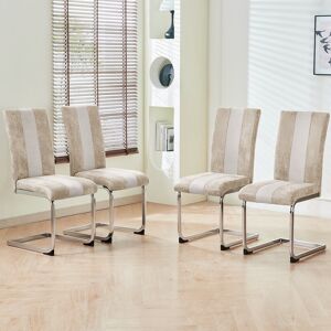 Metro Shee Upholstered Armless Dining Chair Beige 98cm H X 43cm W X 58cm D Metro Shee Upholstered Armless Dining Chair Beige 98cm H X 43cm W X 58cm D