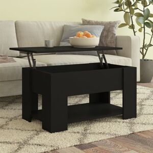 Latitude Run Husnija Lift Top Extendable Coffee Table with Storage Black 41cm H X 79cm W X 49cm D Latitude Run Husnija Lift Top Extendable Coffee Table with Storage Black 41cm H X 79cm W X 49cm D