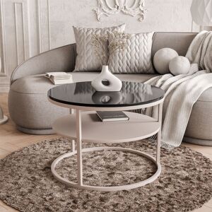 17 Stories Frame Coffee Table with Storage Black Gloss 49cm H X 70cm W X 70cm D 17 Stories Frame Coffee Table with Storage Black Gloss 49cm H X 70cm W X 70cm D