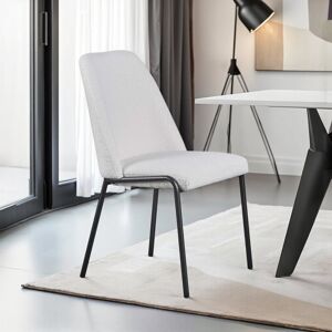 George Oliver Duneany Upholstered Dining Chair White 91cm H X 49cm W X 65cm D George Oliver Duneany Upholstered Dining Chair White 91cm H X 49cm W X 65cm D