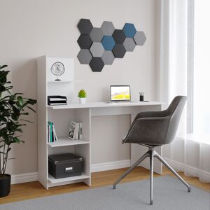 17 Stories Computer Desk White/Grey 47.24cm H X 47.24cm W X 17.72cm D 17 Stories Computer Desk White/Grey 47.24cm H X 47.24cm W X 17.72cm D