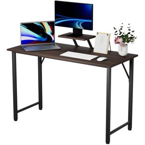 17 Stories Nirjala Rectangle Writing Desk Black/Black 75cm H x 100cm W x 50cm D 17 Stories Nirjala Rectangle Writing Desk Black/Black 75cm H x 100cm W x 50cm D