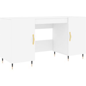 Fairmont Park Fidler 140cm W Rectangle Writing Desk with and Cabinet White/Black 75cm H X 140cm W X 50cm D Fairmont Park Fidler 140cm W Rectangle Writing Desk with and Cabinet White/Black 75cm H X 140cm W X 50cm D