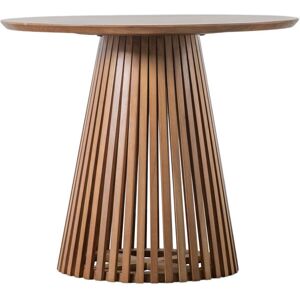 Gallery Direct 90 Cm Acacia Solid Wood Pedestal Dining Table Light Wood Gallery Direct 90 Cm Acacia Solid Wood Pedestal Dining Table Light Wood
