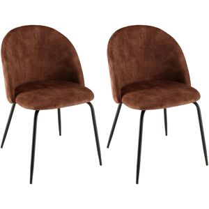 Corrigan Studio TOM Upholstered Dining Chair Brown 79cm H X 50cm W X 55cm D Corrigan Studio TOM Upholstered Dining Chair Brown 79cm H X 50cm W X 55cm D