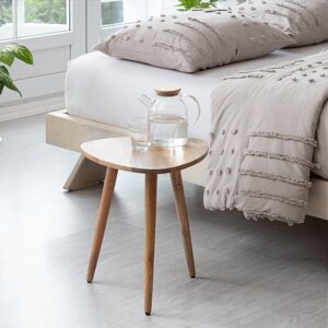 George Oliver Gennoveva Solid Wood Side Table Natural 45.75cm H X 40.75cm W X 40.75cm D George Oliver Gennoveva Solid Wood Side Table Natural 45.75cm H X 40.75cm W X 40.75cm D