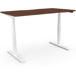 17 Stories Arnesia Pro Height Adjustable Standing Desk White/Tiepolo Walnut 123cm H x 160cm W x 80cm D 17 Stories Arnesia Pro Height Adjustable Standing Desk White/Tiepolo Walnut 123cm H x 160cm W x 80cm D