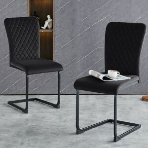Metro Modern Upholstered Velvet Armless Dining Chair Black 92.5cm H X 43cm W X 56cm D Metro Modern Upholstered Velvet Armless Dining Chair Black 92.5cm H X 43cm W X 56cm D