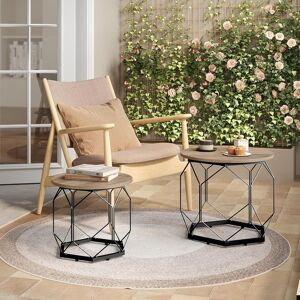 Borough Wharf Collison Nest of Tables Grey Woodlook 45cm H X 50cm W X 50cm D Borough Wharf Collison Nest of Tables Grey Woodlook 45cm H X 50cm W X 50cm D