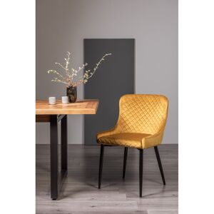 Fairmont Park Noa Upholstered Dining Chair Black/Mustard 86cm H X 52cm W X 60cm D Fairmont Park Noa Upholstered Dining Chair Black/Mustard 86cm H X 52cm W X 60cm D