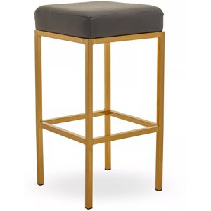 Canora Grey Avitable 69cm Bar Stool Gold/Grey 69cm H X 35cm W X 35cm D Canora Grey Avitable 69cm Bar Stool Gold/Grey 69cm H X 35cm W X 35cm D