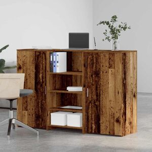 Brayden Studio Reception Desk Concrete Grey 200X50x103.5 Cm Engineered Wood Old Wood 103.5cm H x 155cm W x 50cm D Brayden Studio Reception Desk Concrete Grey 200X50x103.5 Cm Engineered Wood Old Wood 103.5cm H x 155cm W x 50cm D