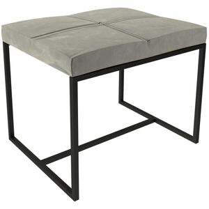 Canora Grey Euclid Dressing Table Stool Matt Black/Mushroom 46.5cm H X 44cm W X 44cm D Canora Grey Euclid Dressing Table Stool Matt Black/Mushroom 46.5cm H X 44cm W X 44cm D