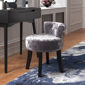 Lark Manor Alistair Dressing Table Stool Dark Grey 62cm H X 49cm W X 49cm D Lark Manor Alistair Dressing Table Stool Dark Grey 62cm H X 49cm W X 49cm D