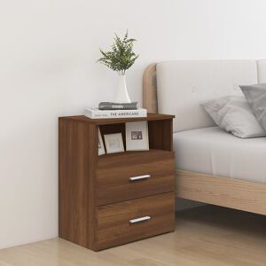 17 Stories Goranka 2 - Drawer End Table Built-In Outlets Brown Oak 60cm H X 50cm W X 32cm D 17 Stories Goranka 2 - Drawer End Table Built-In Outlets Brown Oak 60cm H X 50cm W X 32cm D