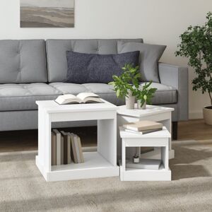 Latitude Run Warkentin Coffee Tables 3 pcs Engineered Wood White 32cm W;45cm H X 48cm W X 45cm D;32cm W;45cm H X 48cm W X 45cm D Latitude Run Warkentin Coffee Tables 3 pcs Engineered Wood White 32cm W;45cm H X 48cm W X 45cm D;32cm W;45cm H X 48cm W X 45cm D