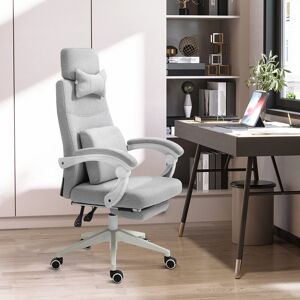 Inbox Zero Desk Chair Grey/White 127cm H X 62cm W X 68cm D Inbox Zero Desk Chair Grey/White 127cm H X 62cm W X 68cm D